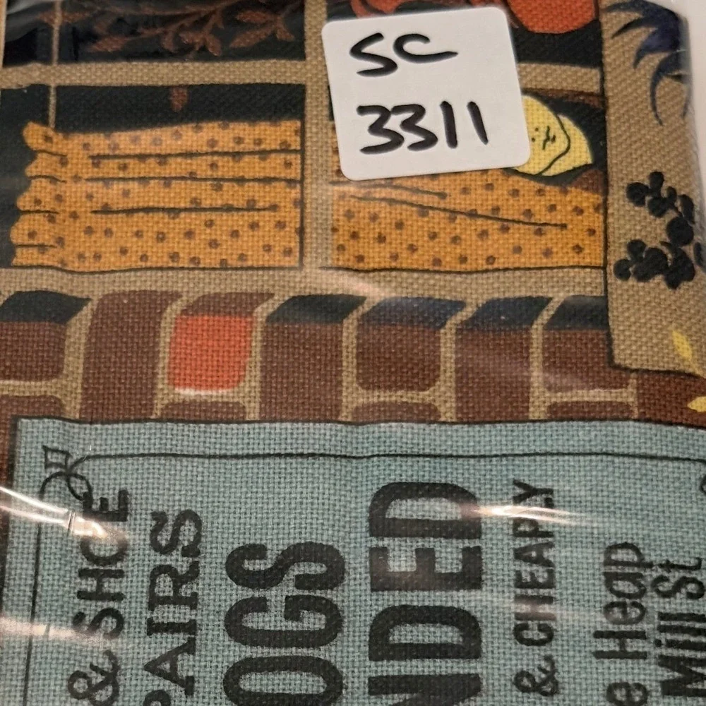 Vintage Fish and Chips British Tea Towel All Cotton Made in Britain 19.5x27.5